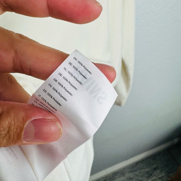 Rains Women's Fleece Sweatshirt Fossil Ivory XS - Picture 8 of 8